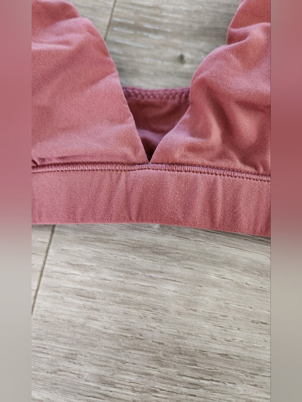 Skims Fits Everybody Triangle Bralette Limited Edition Beet - Picture 9 of 11